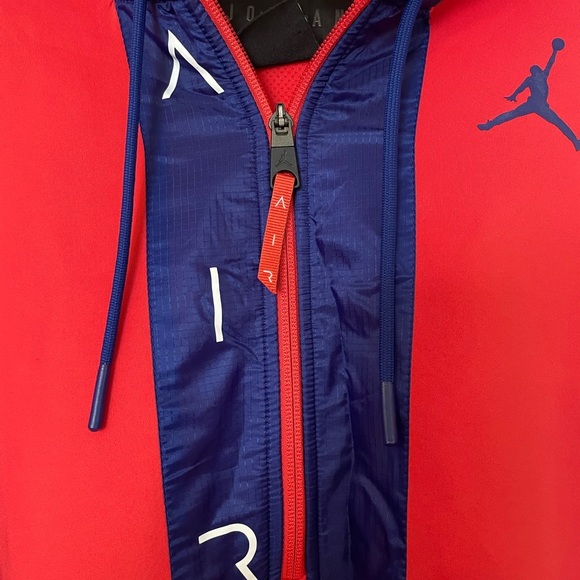 JoRDAN AIR Men’s Size Large Orange Hoodie 1/2 Zip Dri-fit Anti-gravity Equipment - Picture 2 of 12